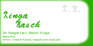 kinga nasch business card